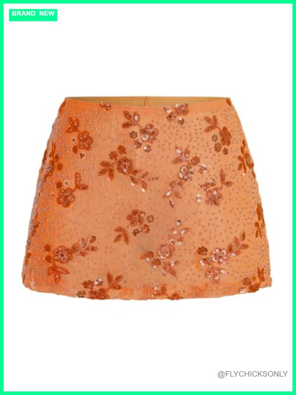 Sequin Low Rise Mini Skort Y2K